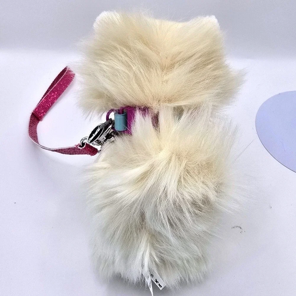 American Girl Truly Me Pomeranian Puppy Dog 2016 AG Pet‎ w/ Rainbow Collar Leash